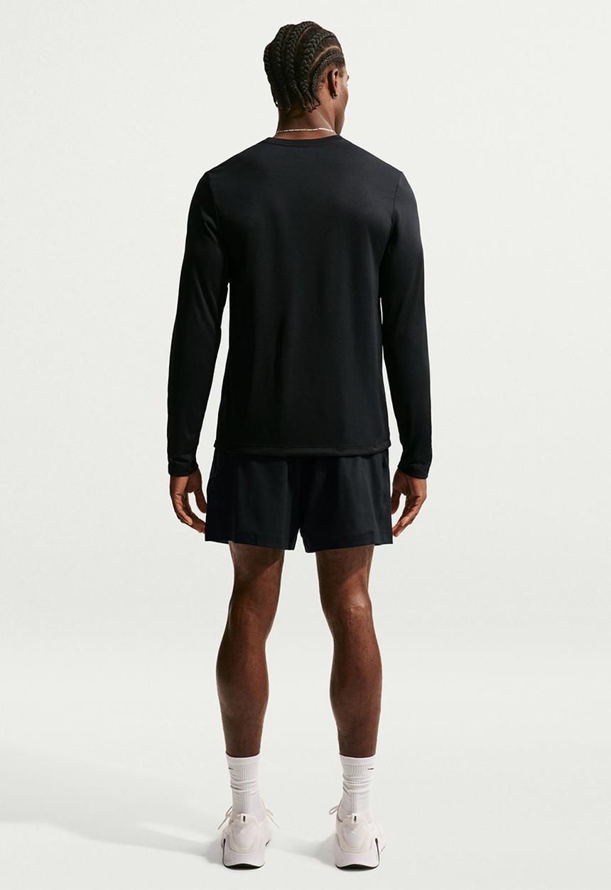 Nike - Dri-FIT Legend Long-Sleeve Fitness Top - Black/Matte Silver