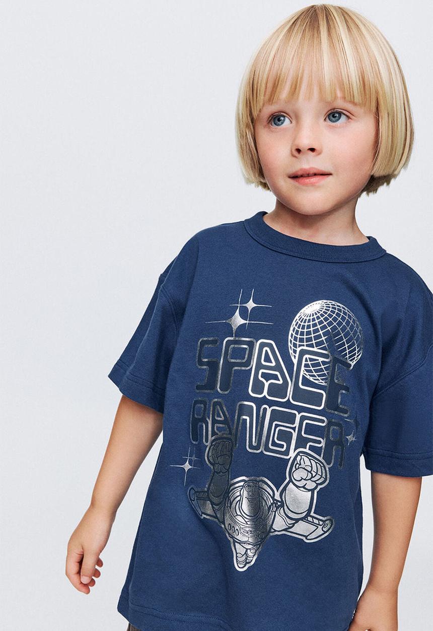 Cotton On - License Drop Shoulder Tee - Lcn Dis Denim Navy/ Toy Story Space Ranger