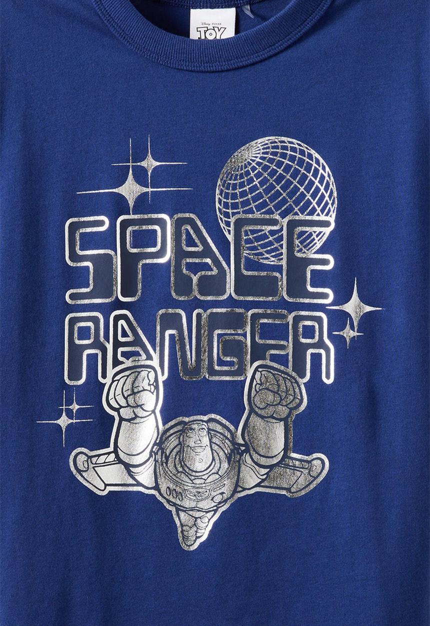 Cotton On - License Drop Shoulder Tee - Lcn Dis Denim Navy/ Toy Story Space Ranger
