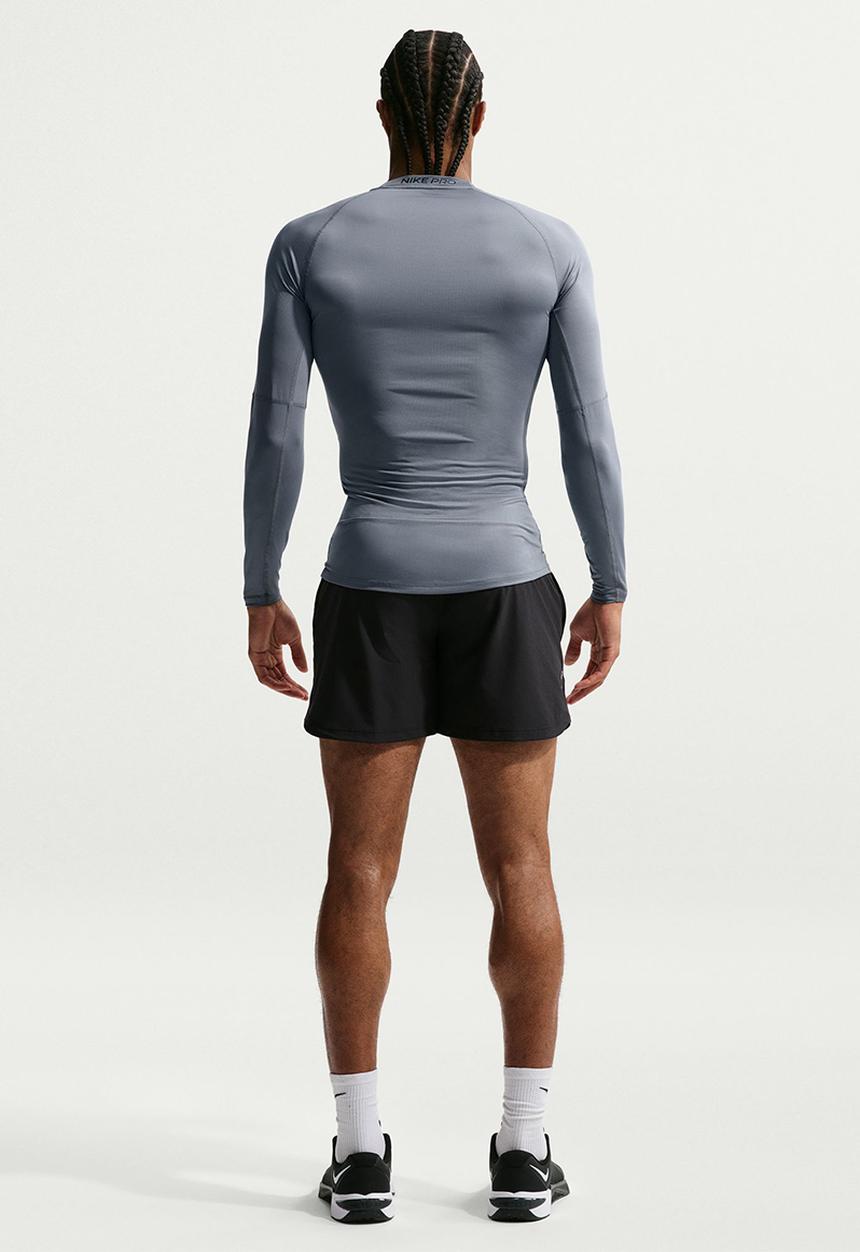 Nike - Pro Dri-FIT Tight Long-Sleeve Fitness Top - Smoke Grey/Black
