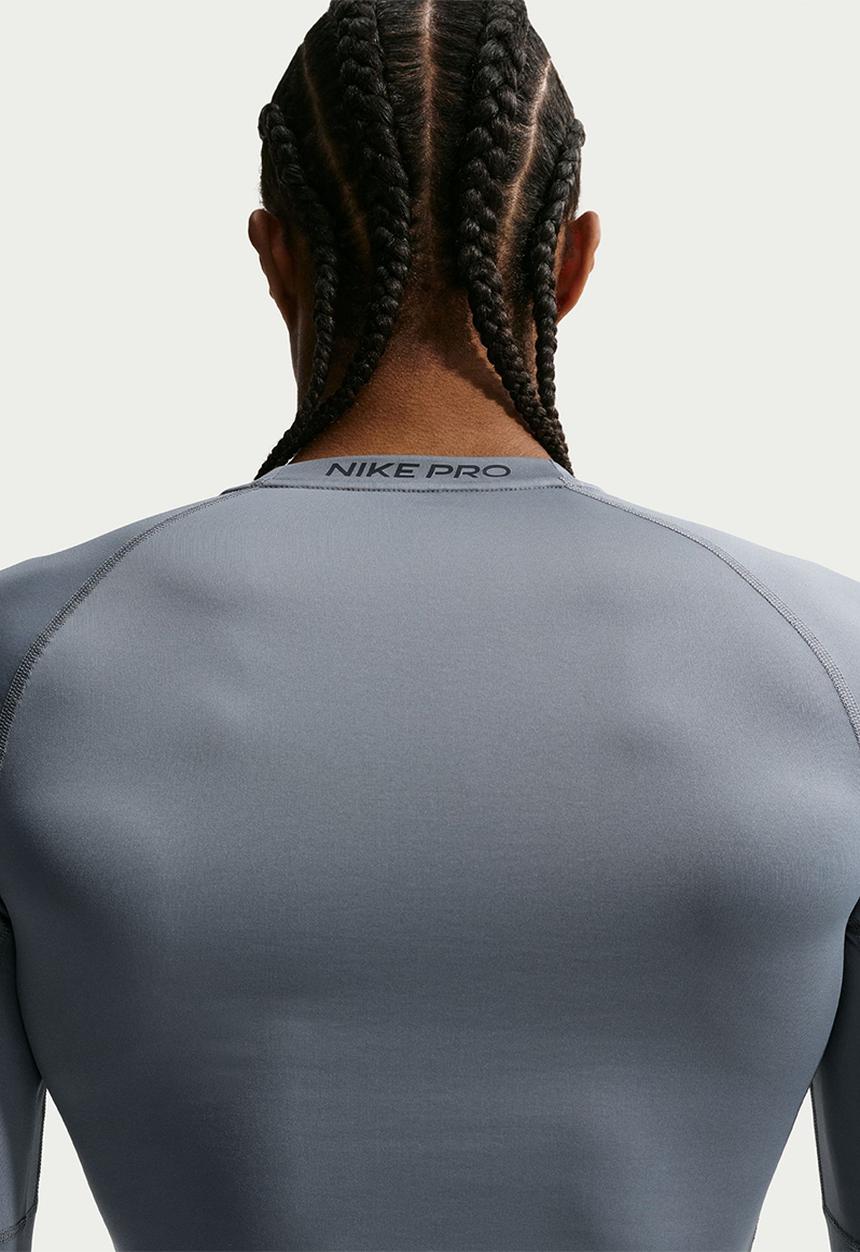 Nike - Pro Dri-FIT Tight Long-Sleeve Fitness Top - Smoke Grey/Black