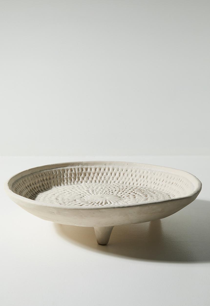 Sixth Floor - Textured Papermache Tray White