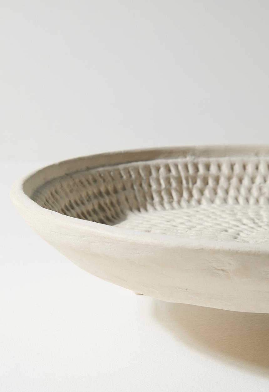Sixth Floor - Textured Papermache Tray White