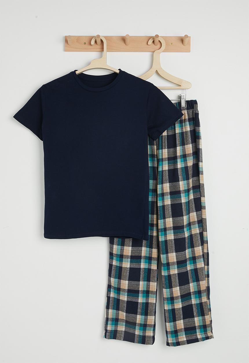 Pop Candy - Flannel bottoms pj set - multi