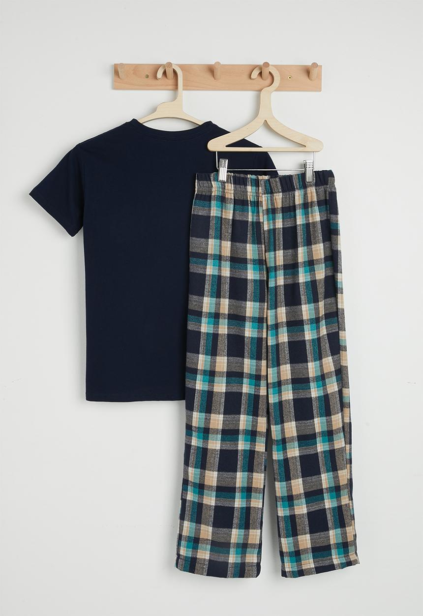 Pop Candy - Flannel bottoms pj set - multi