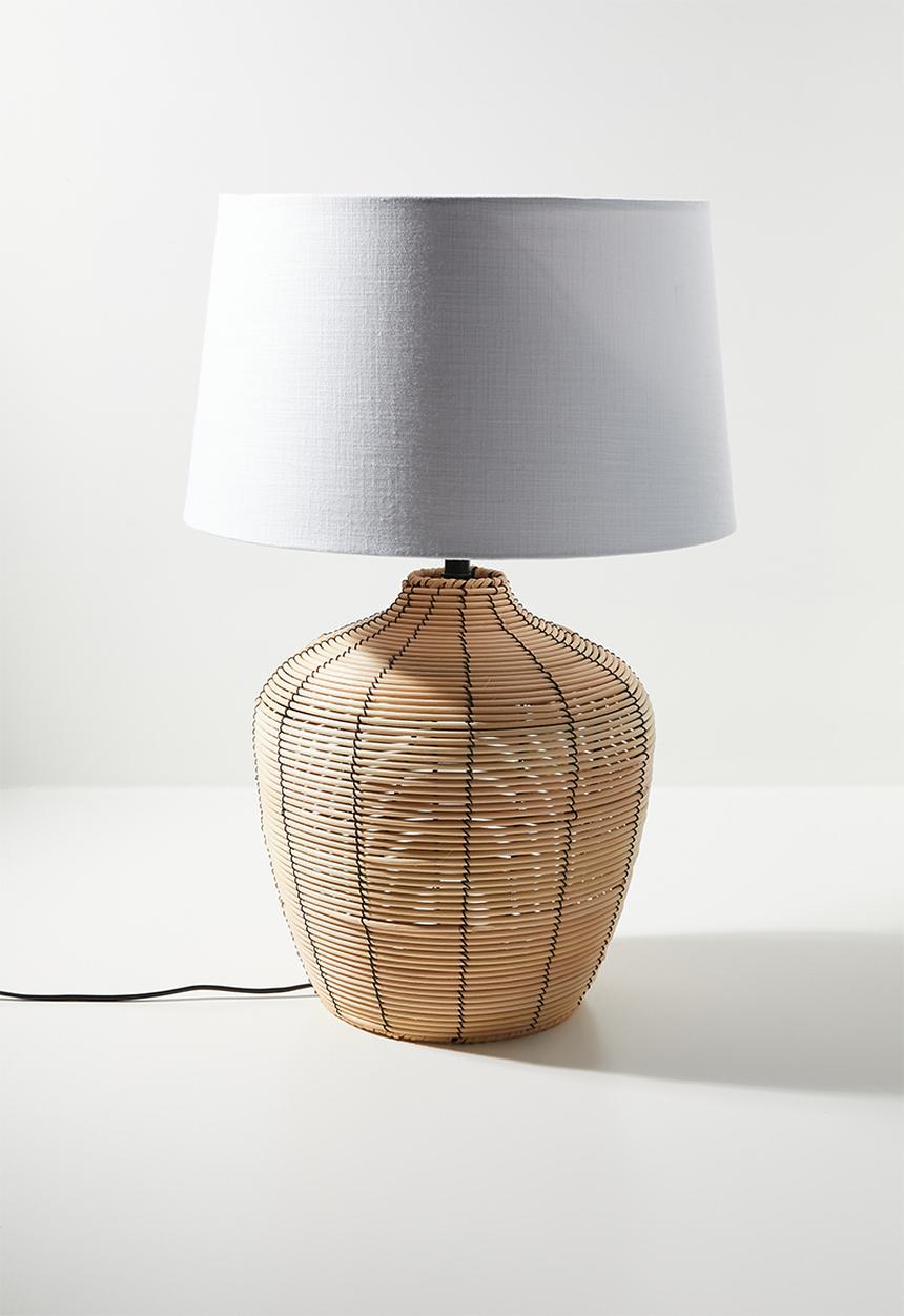 Sixth Floor - Chile cane lamp - white & neutral