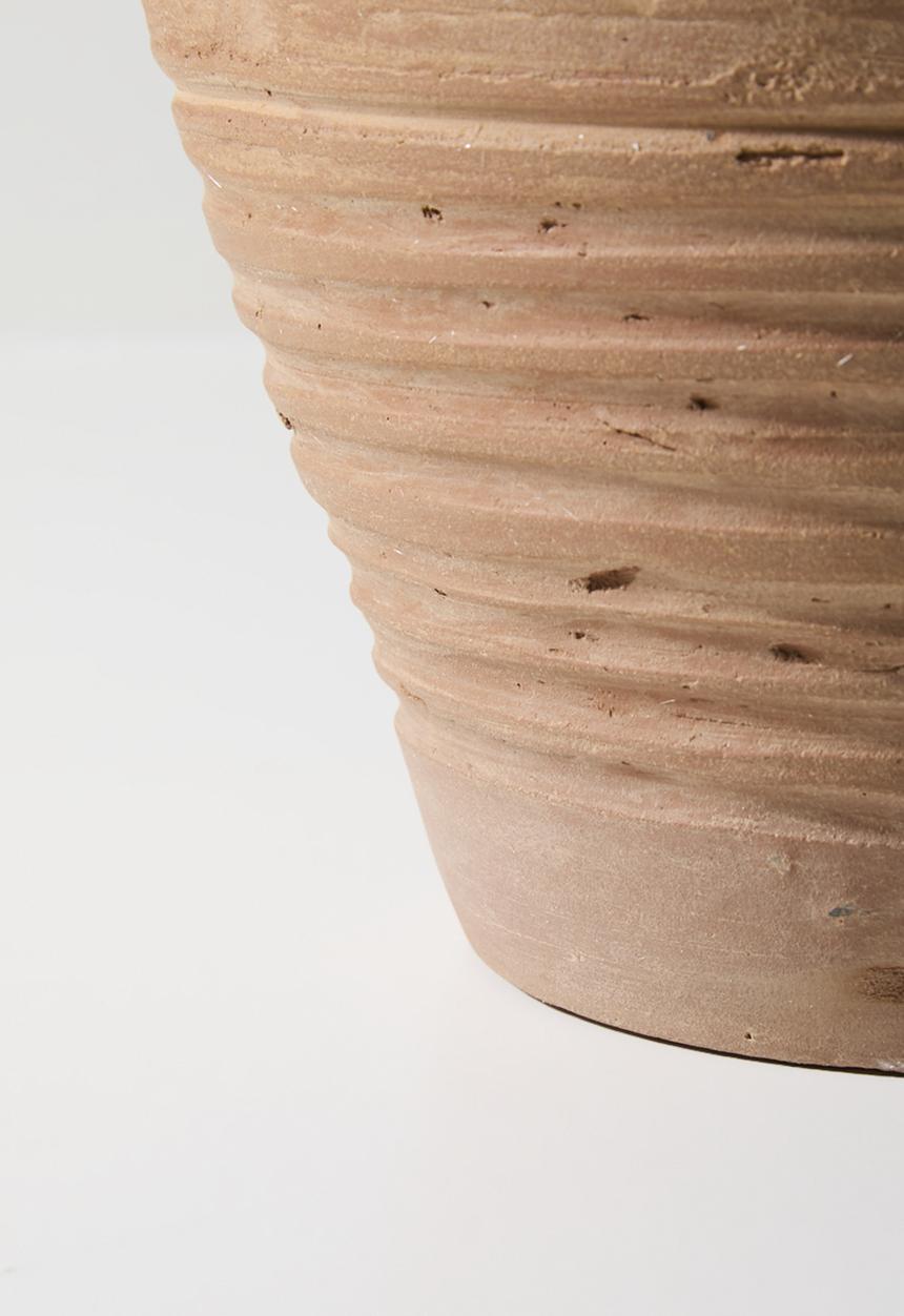 Sixth Floor - Ribby Terracotta Vessle  Natural