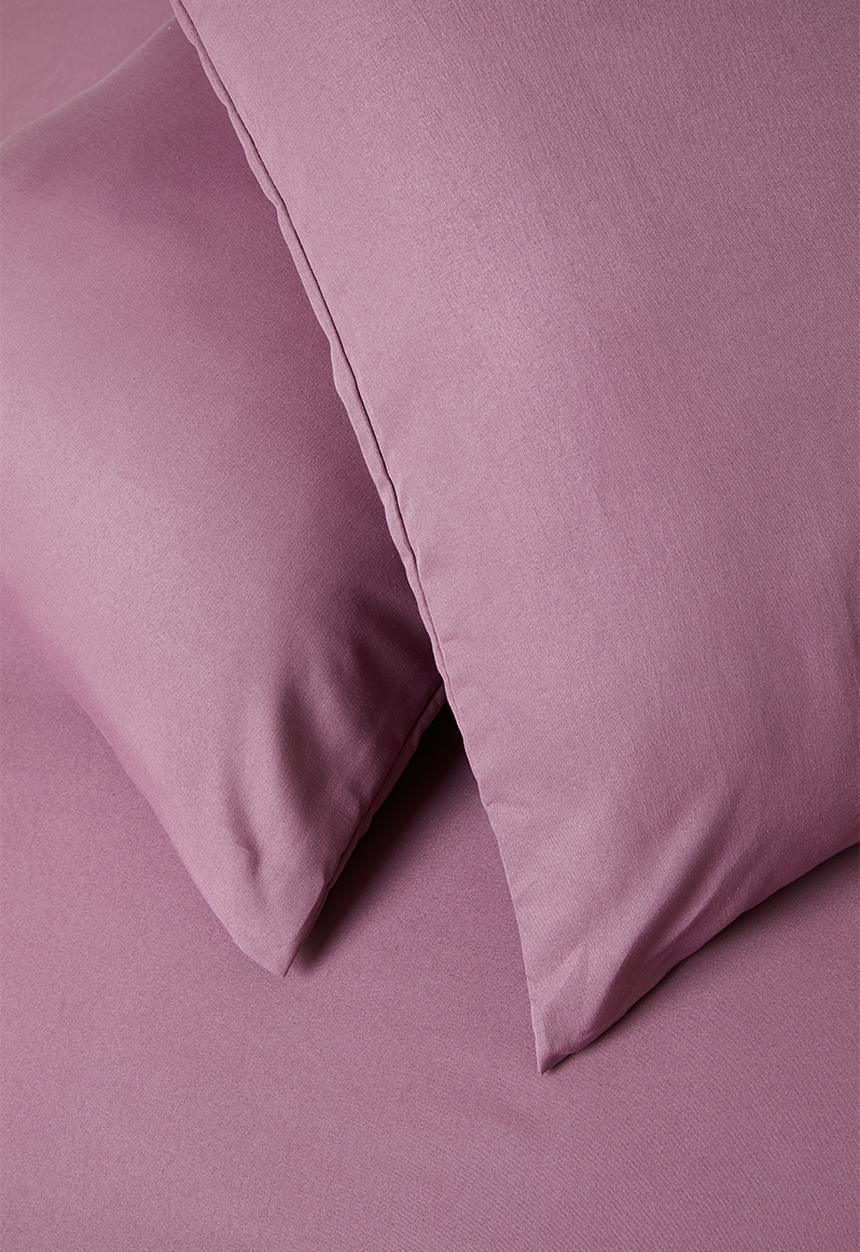 Sixth Floor - Recycled microfibre std pillowcase set Dusty Orchid