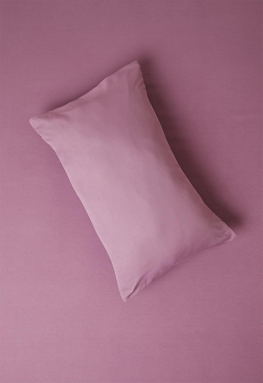 Sixth Floor - Recycled microfibre std pillowcase set Dusty Orchid