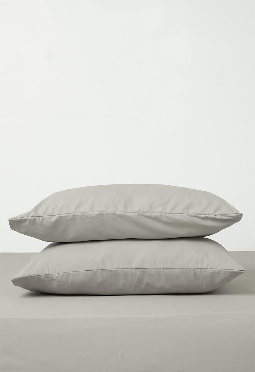 Sixth Floor - Recycled microfibre standard pillowcase set Greige