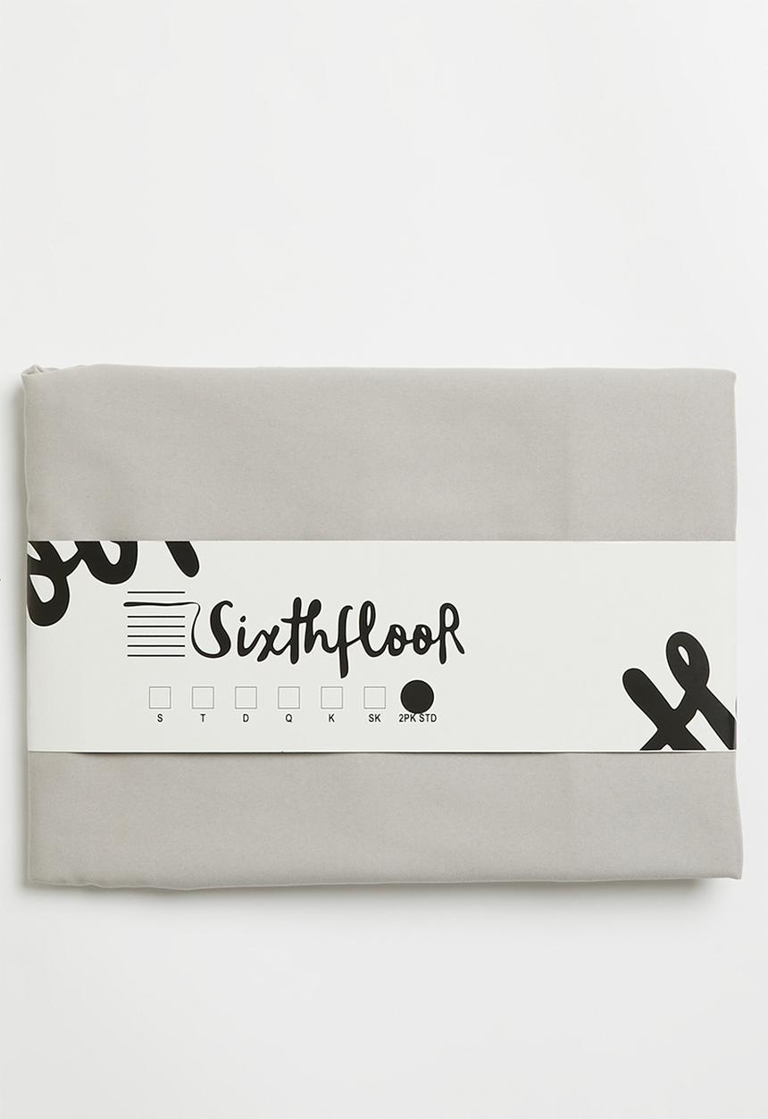Sixth Floor - Recycled microfibre standard pillowcase set Greige
