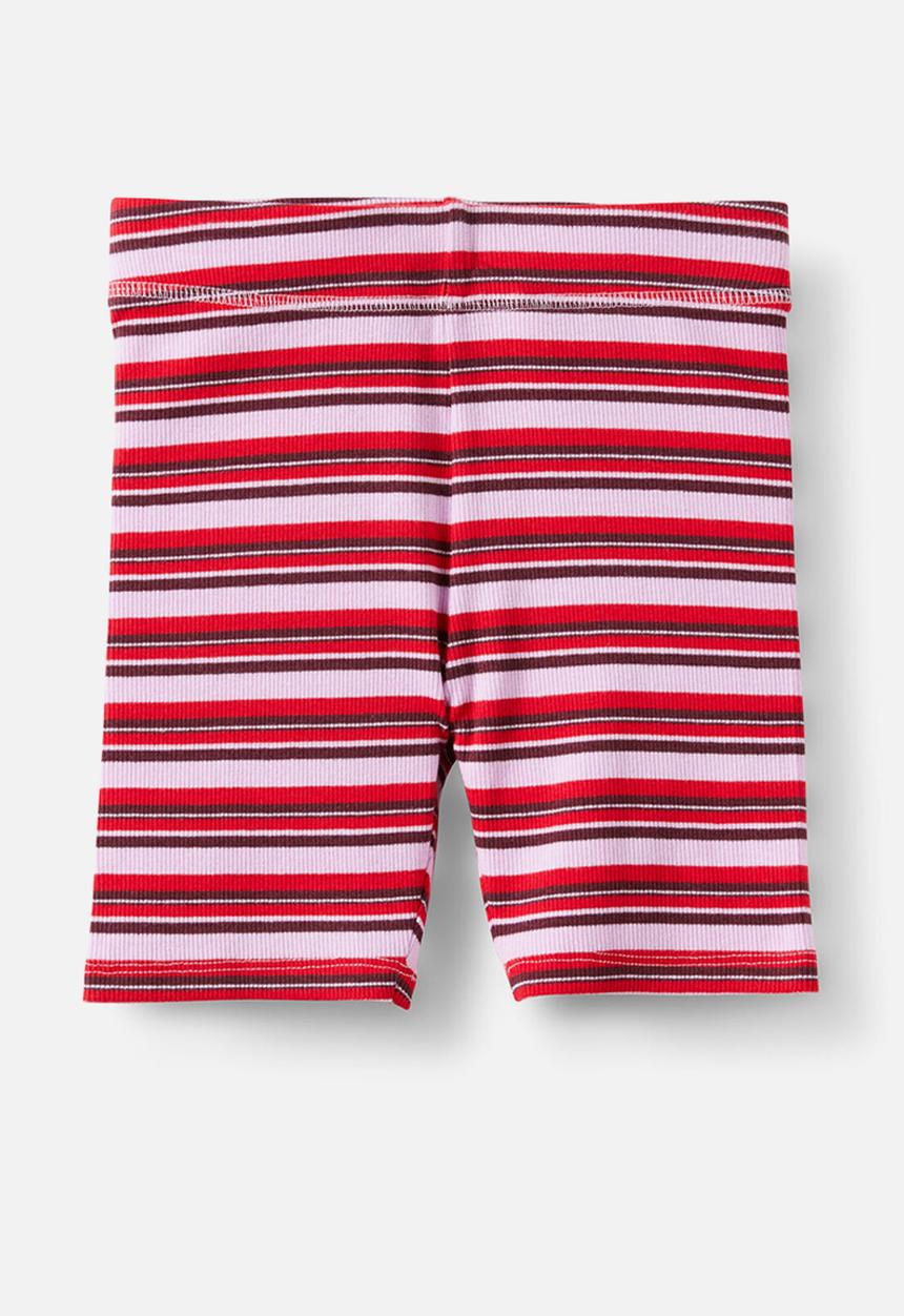 Cotton On - Essential  Bike Short - Pale Violet/Varsity Red /Bordeaux