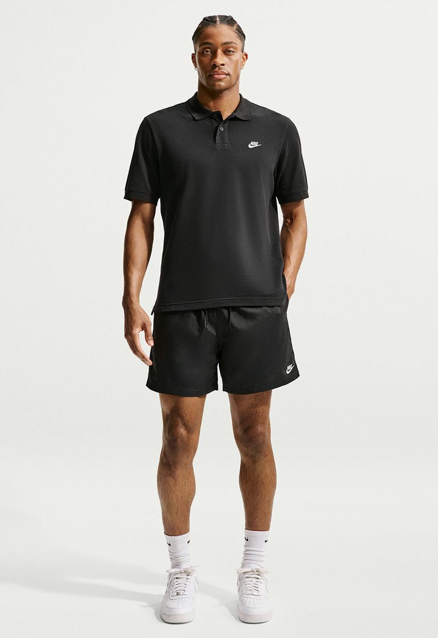 Nike - Nike Men's Club Pique Polo - Black/White 