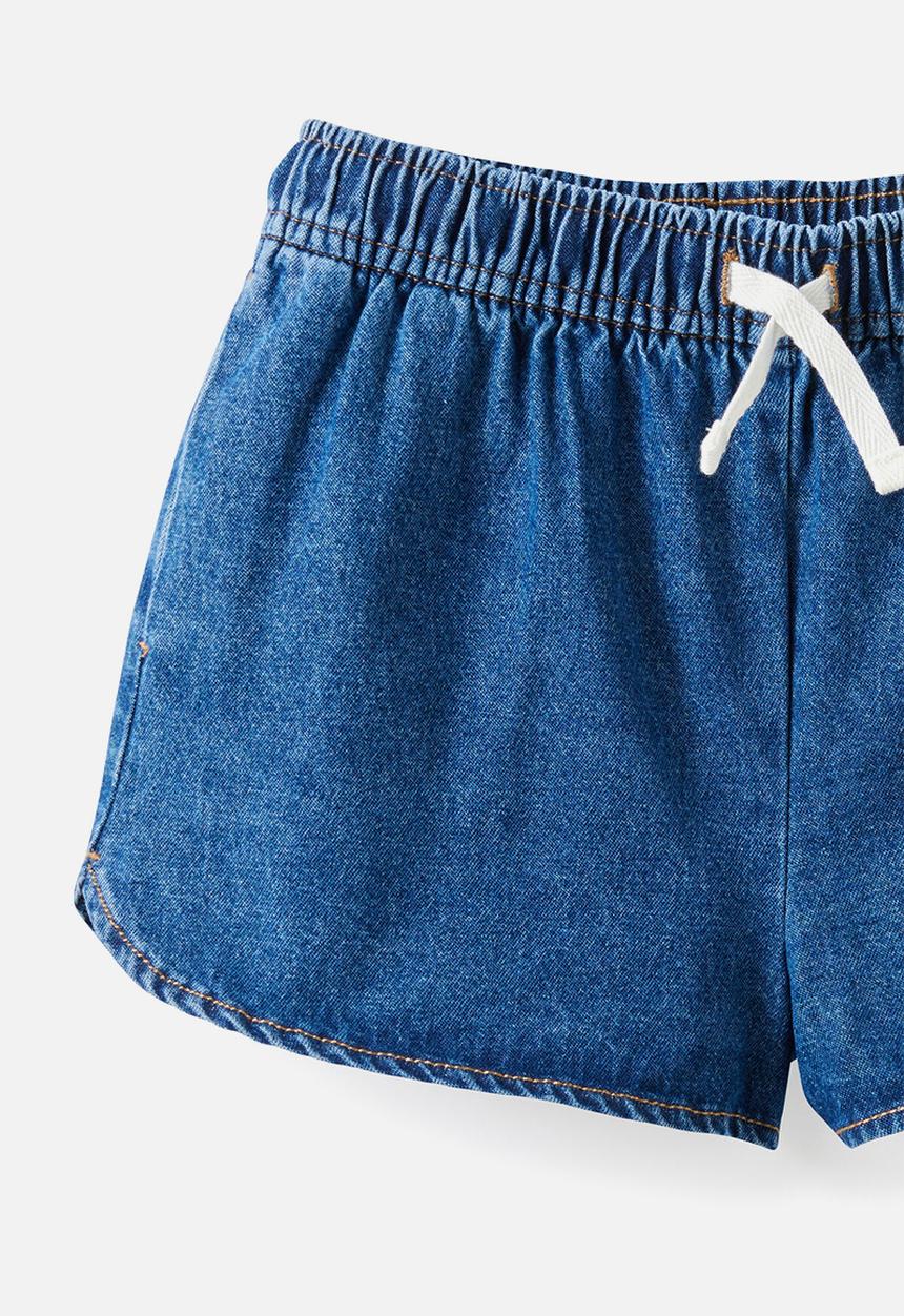 Cotton On - Gigi Woven Short - Dark Wash