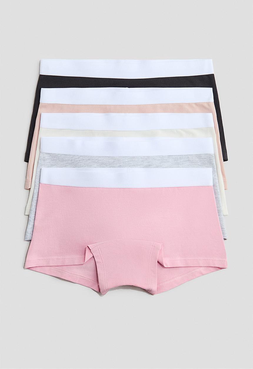 H&M - 5-Pack cotton boxers - peachy pink/black