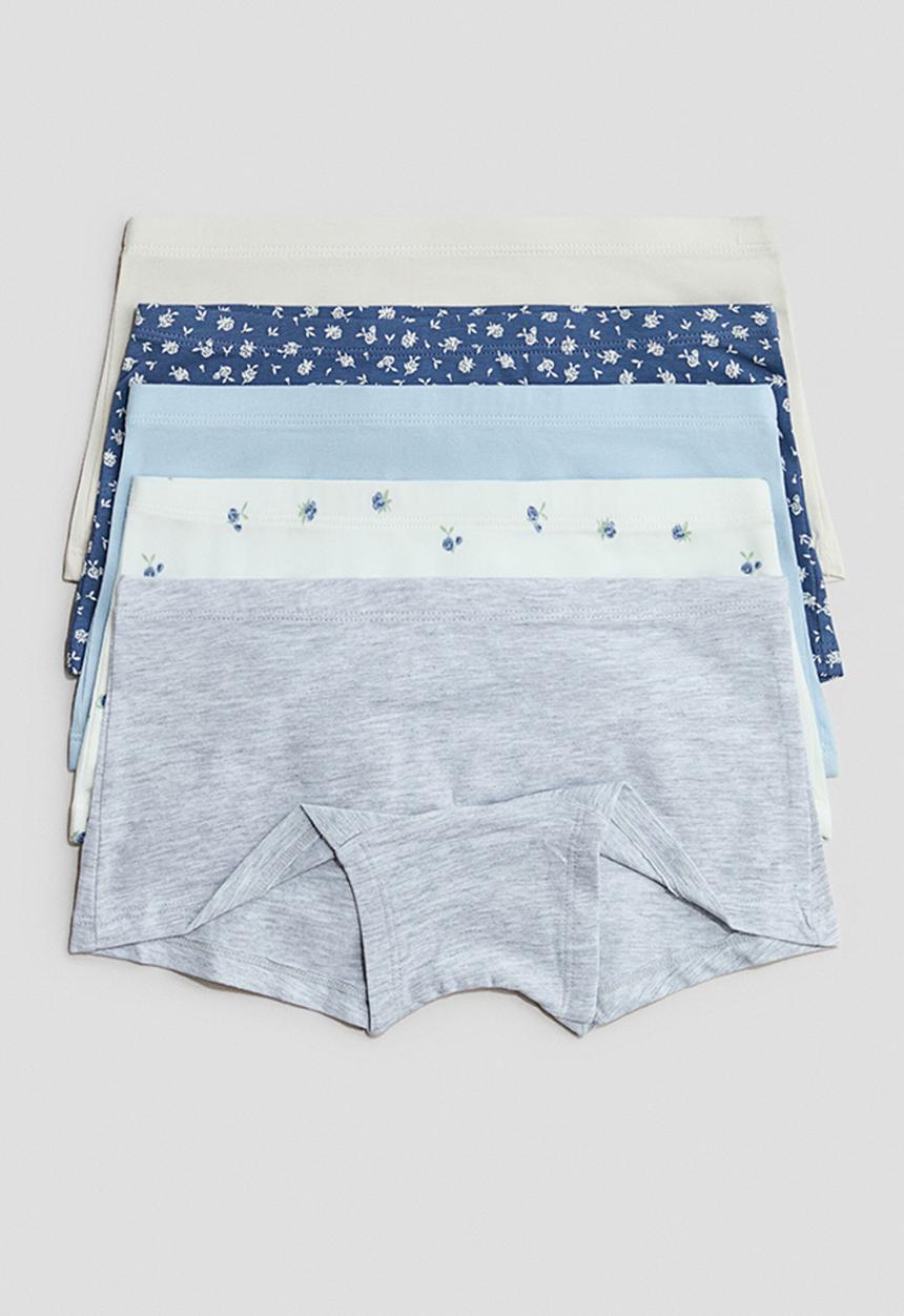 H&M - 5-Pack cotton boxers - blue/floral