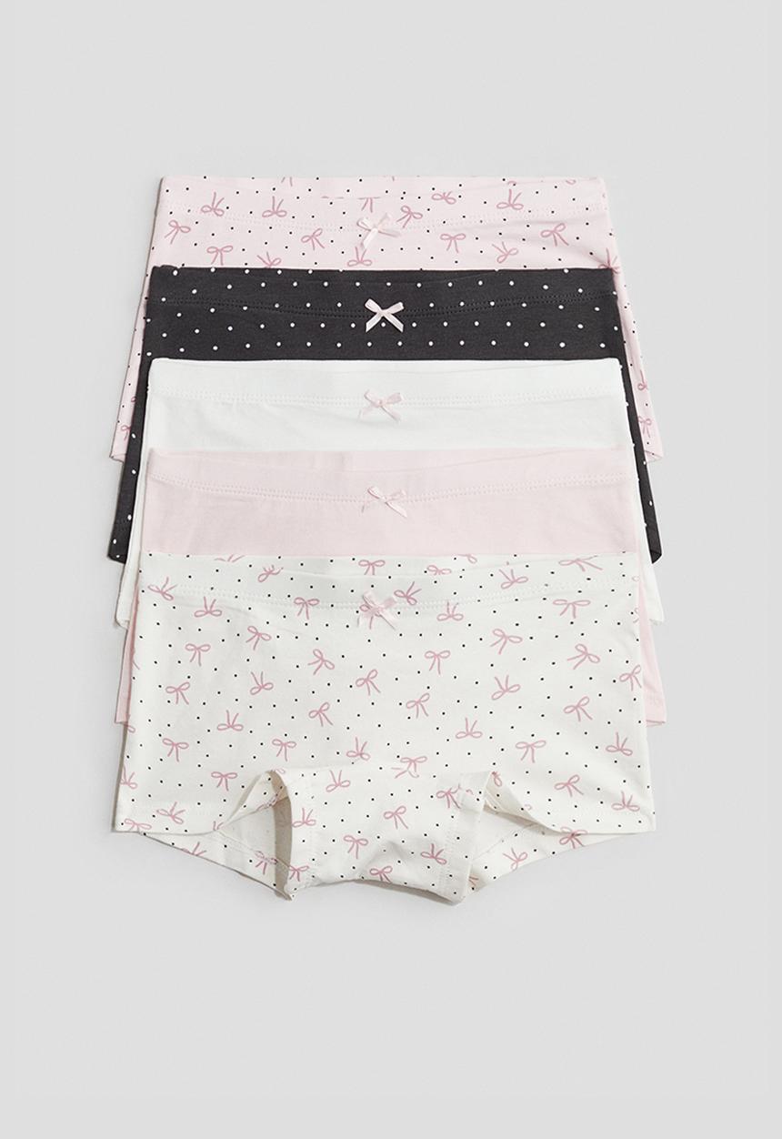 H&M - 5-Pack boxer briefs - light pink/bows