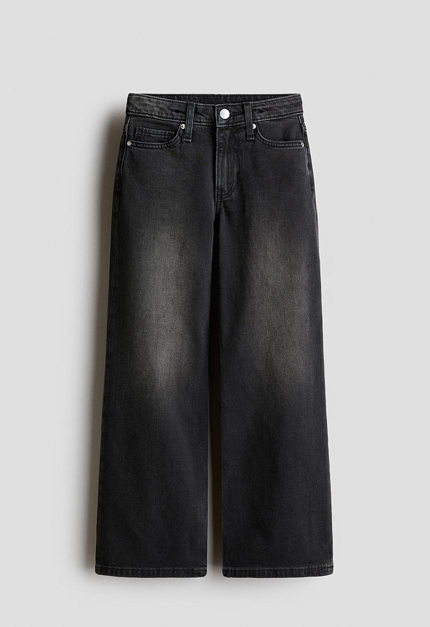 H&M - Wide leg jeans - black