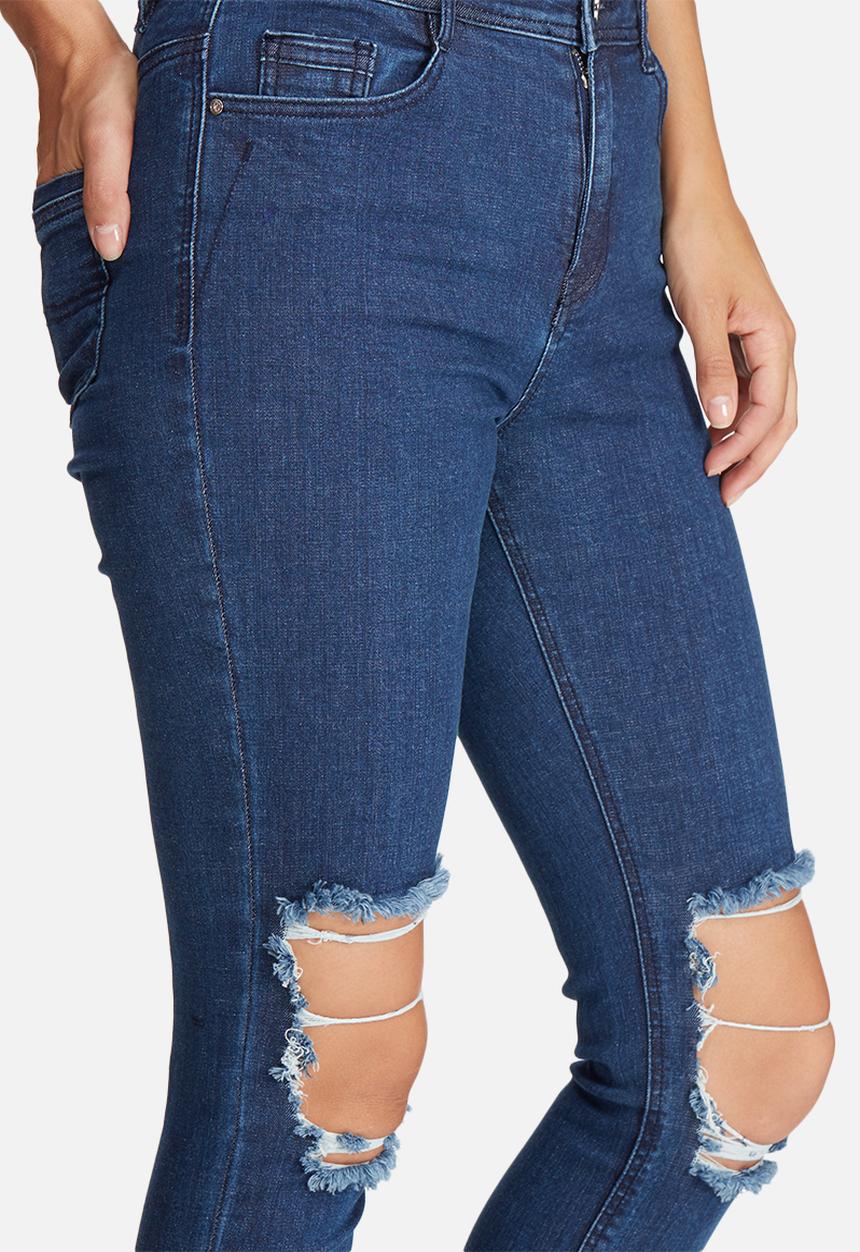 Missguided - Anarchy authentic busted knee skinny jeans