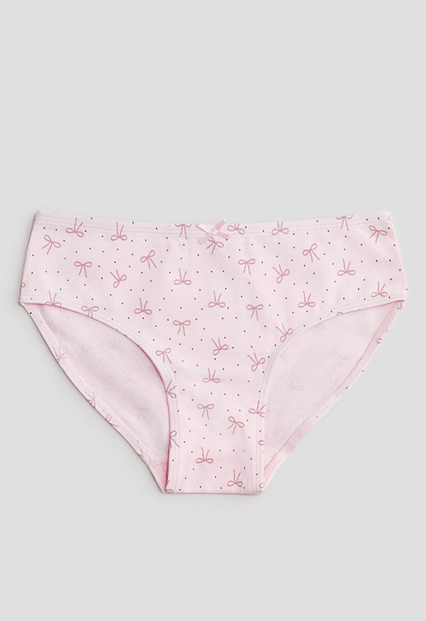 H&M - 5-Pack cotton briefs - light pink/bows