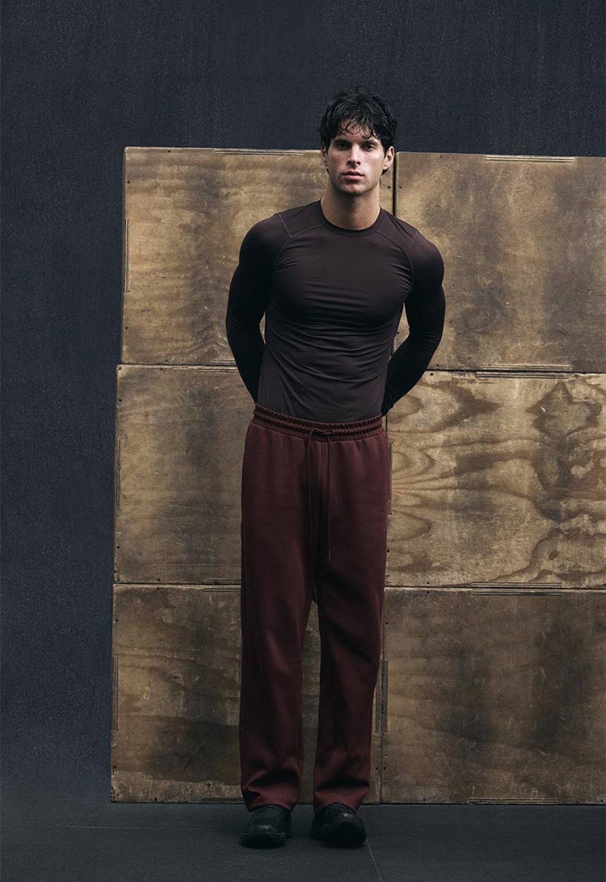 H&M - Regular fit sports joggers - burgundy
