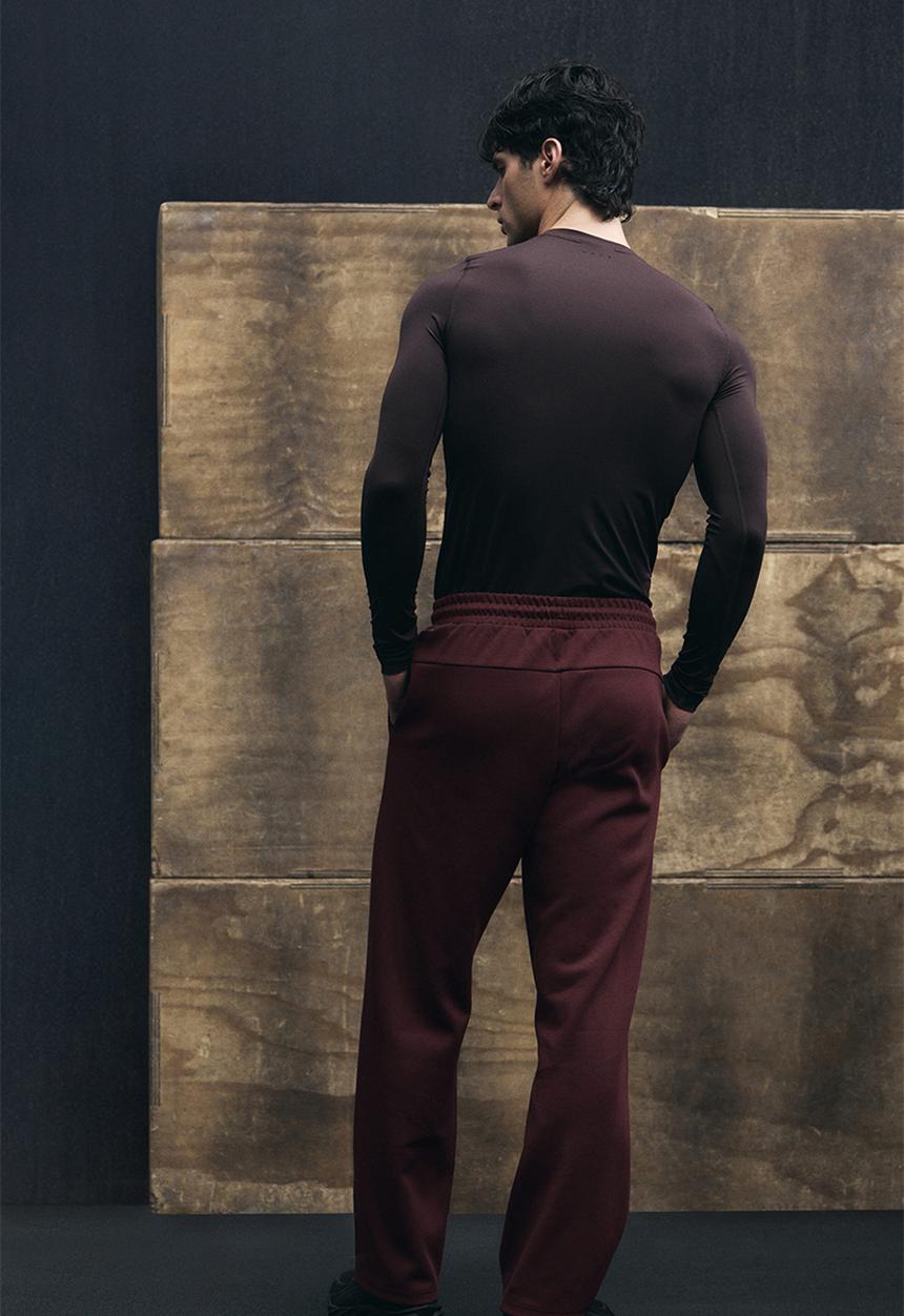 H&M - Regular fit sports joggers - burgundy