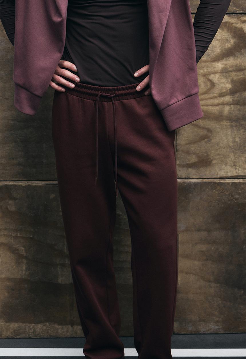 H&M - Regular fit sports joggers - burgundy