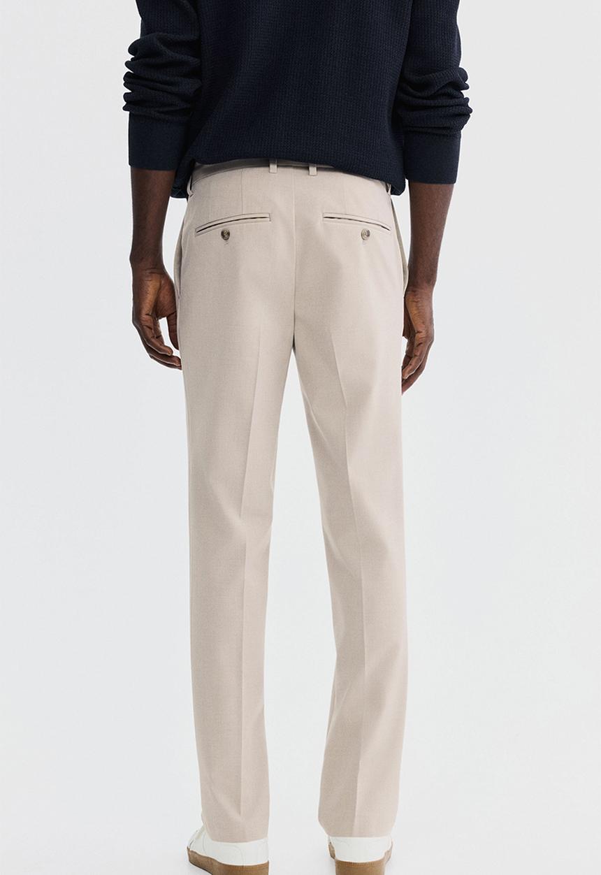 H&M - Slim fit tailored trousers - beige
