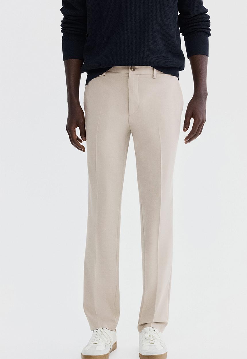 H&M - Slim fit tailored trousers - beige