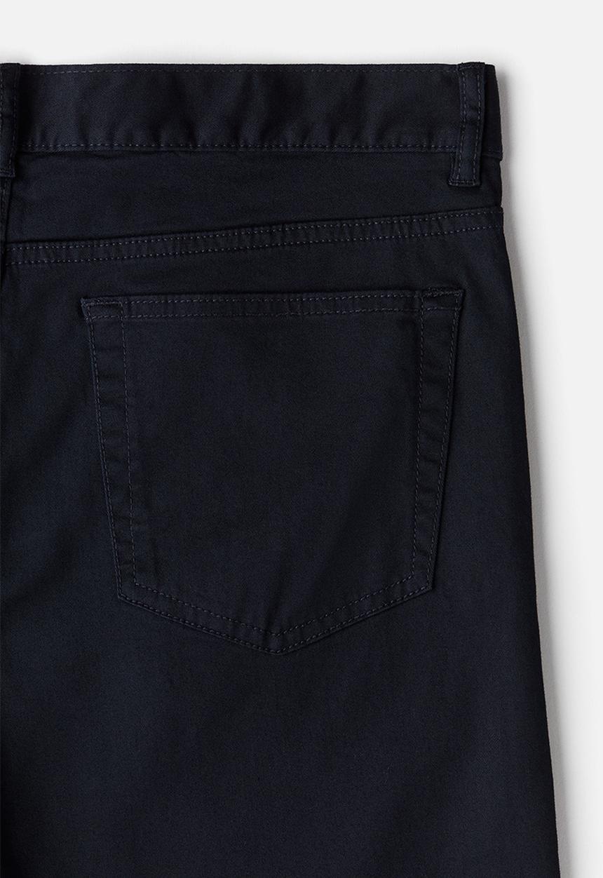 H&M - Slim fit 5-pocket trousers - navy blue