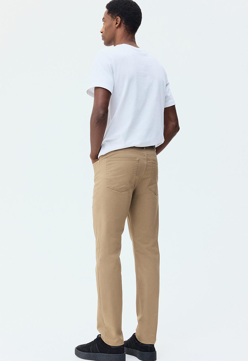 H&M - Slim fit 5-pocket trousers - beige