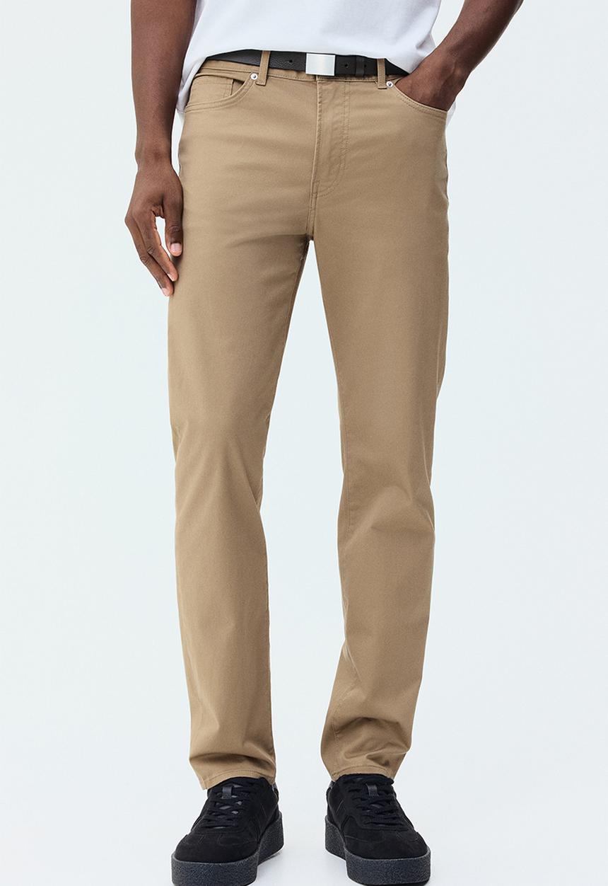 H&M - Slim fit 5-pocket trousers - beige