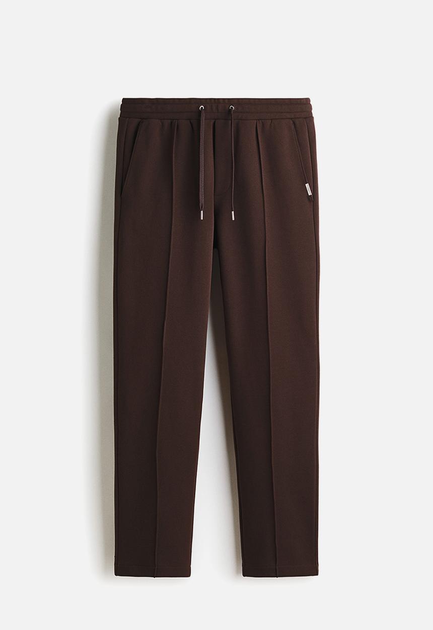 H&M - Regular fit tailored joggers - dark brown