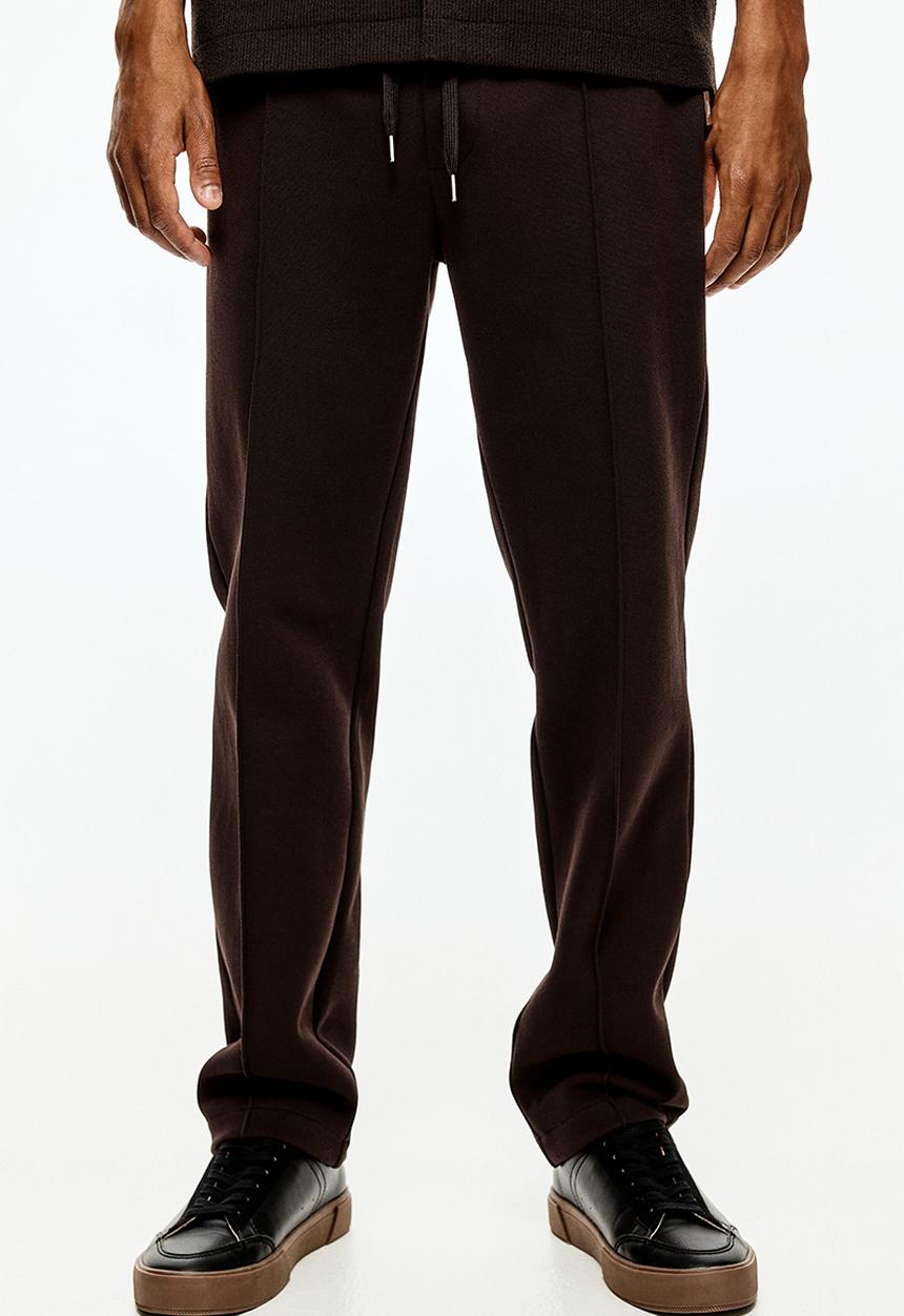 H&M - Regular fit tailored joggers - dark brown