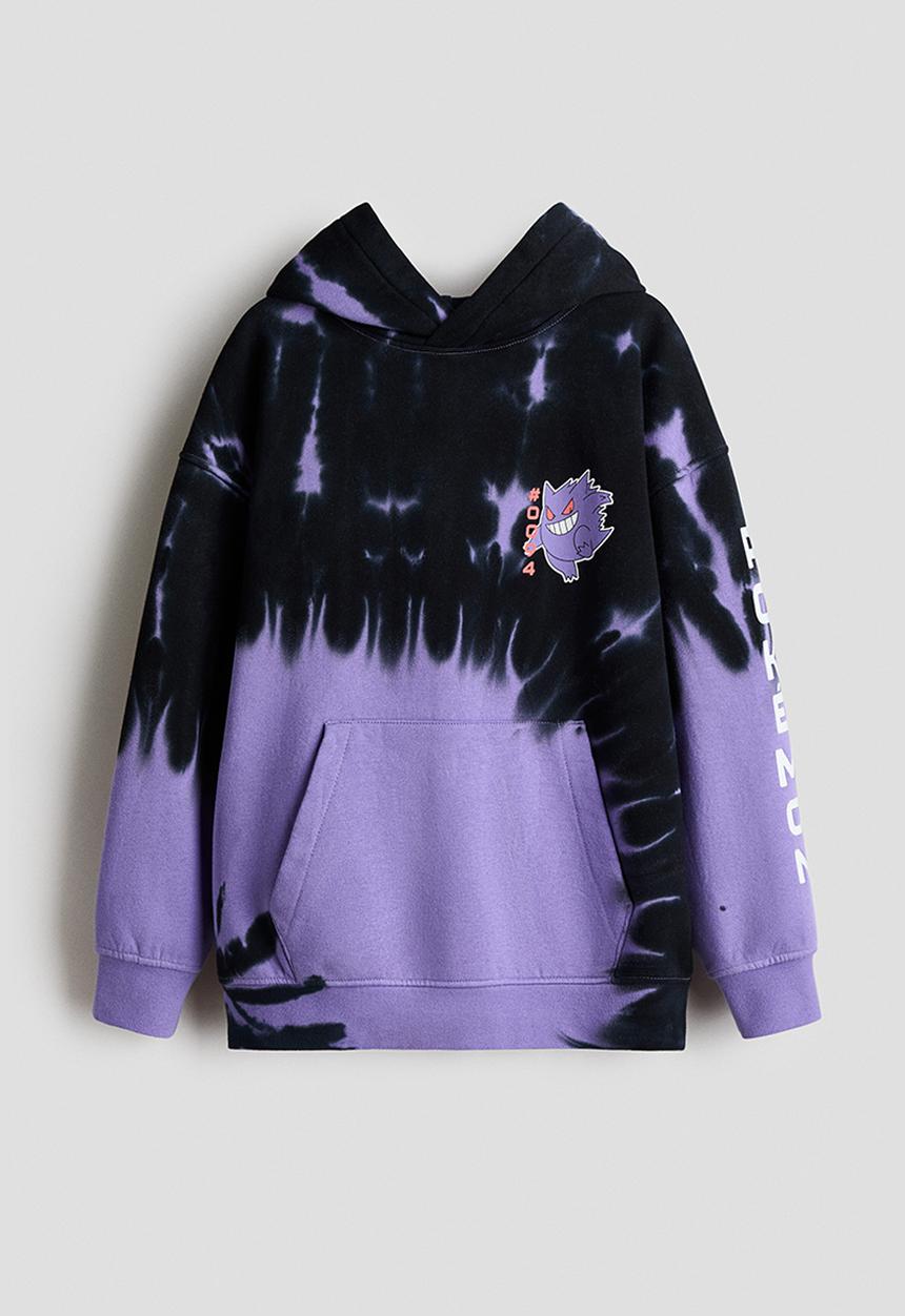 H&M - Printed hoodie - purple/pokemon