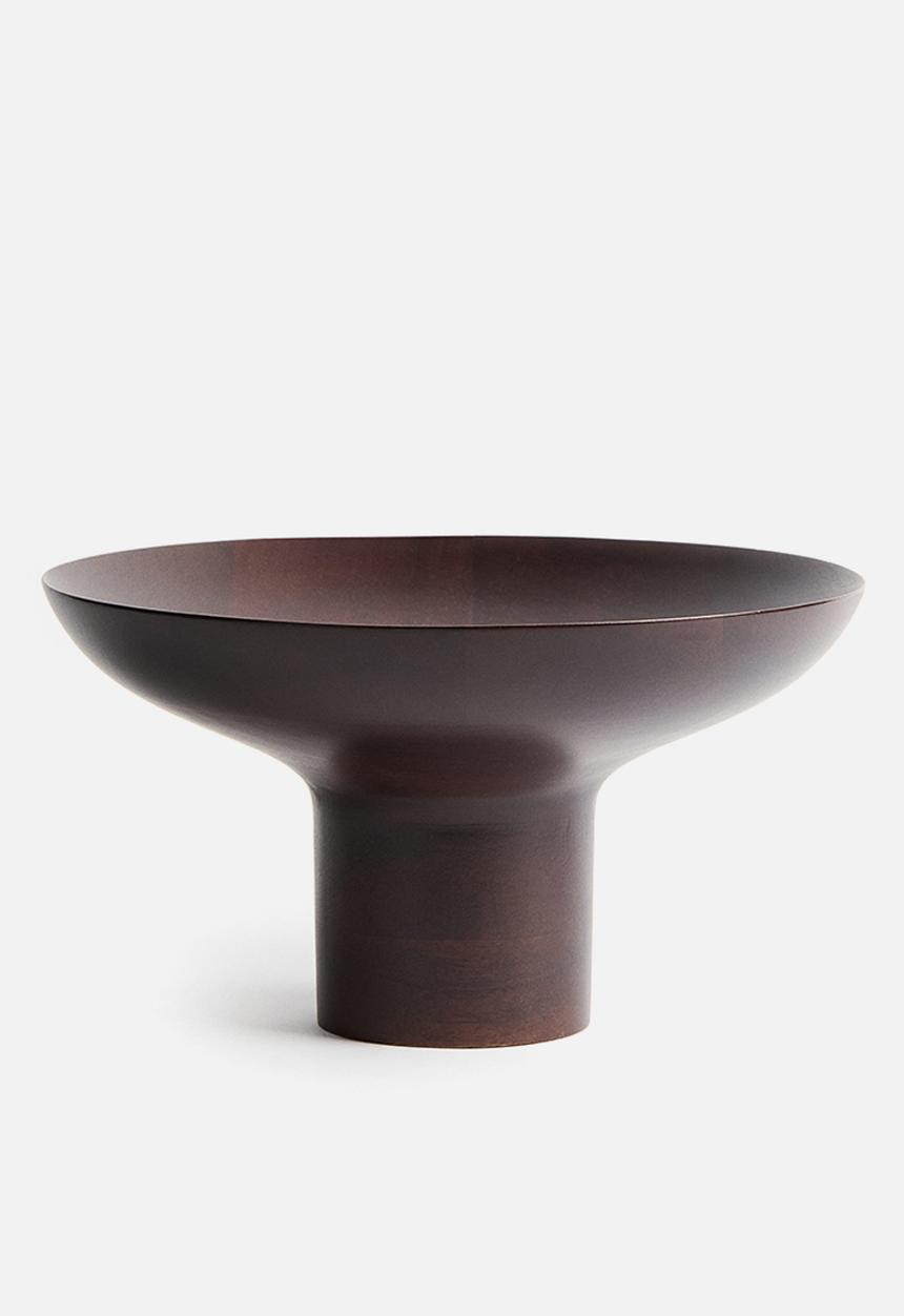 H&M - Footed serving bowl - dark brown