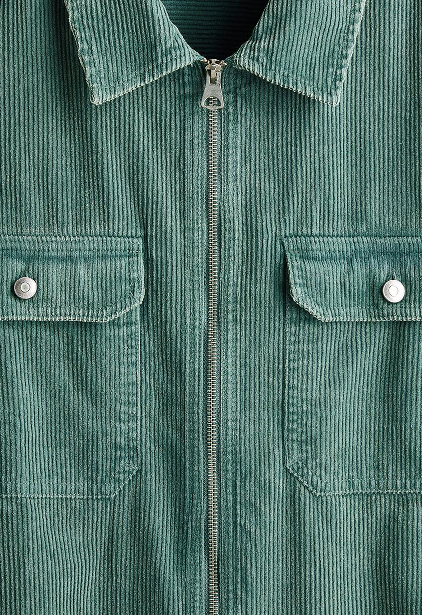 H&M - Corduroy overshirt - dusty green