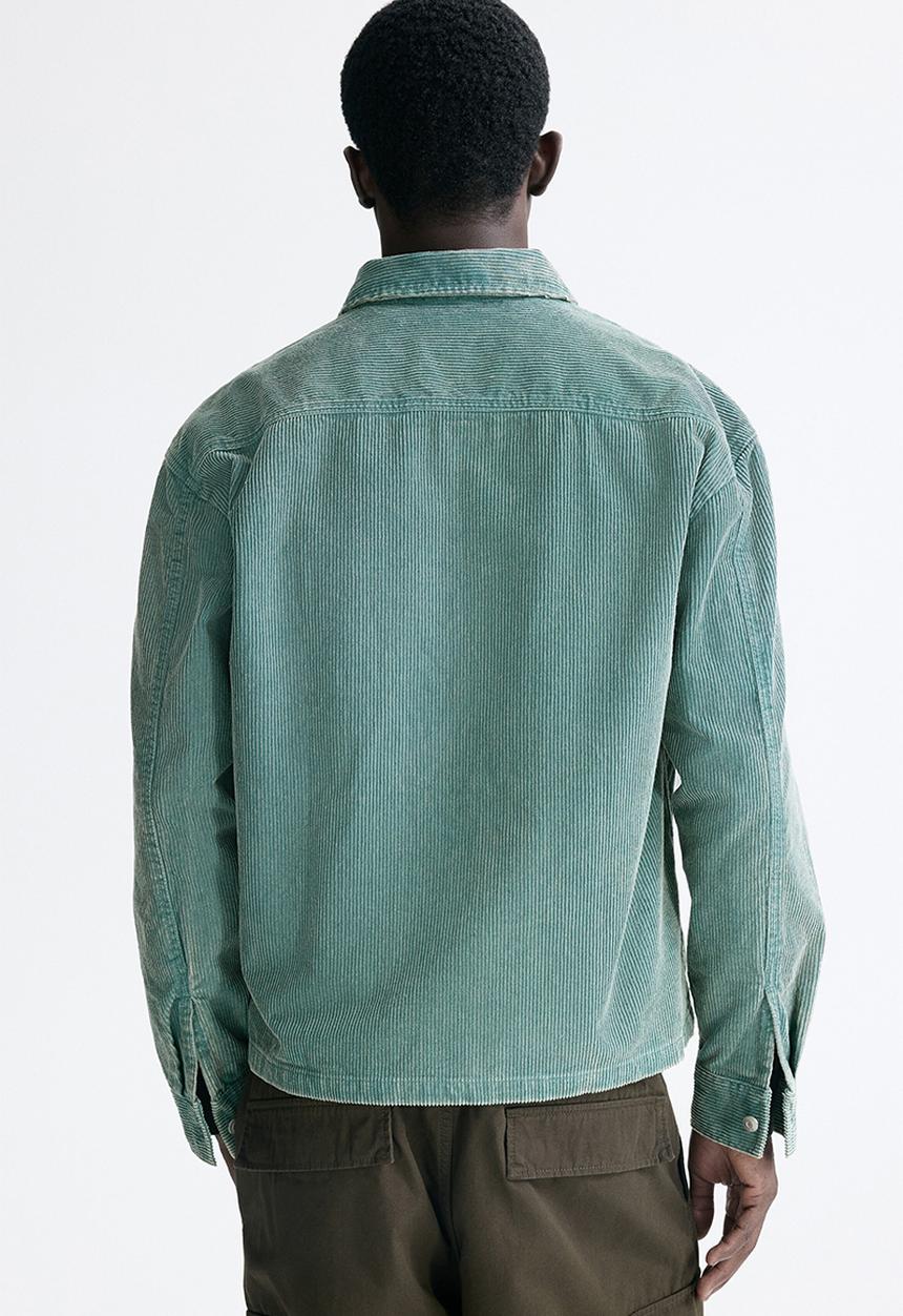 H&M - Corduroy overshirt - dusty green