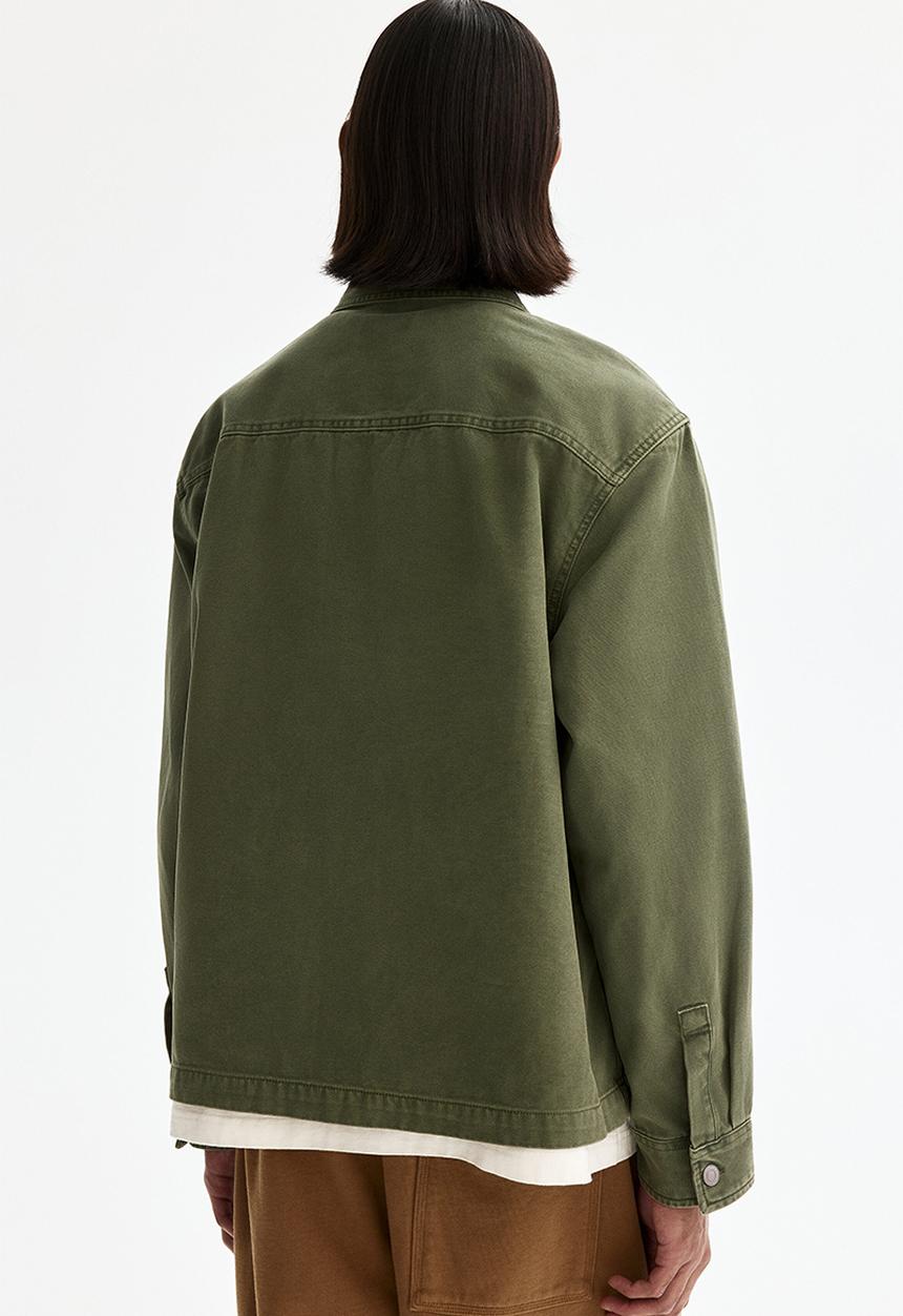 H&M - Canvas overshirt - green
