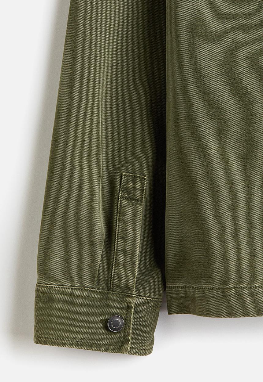 H&M - Canvas overshirt - green