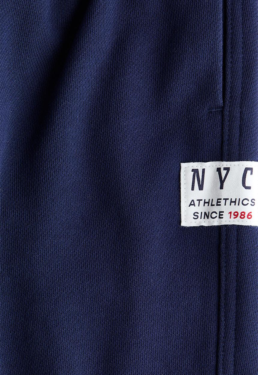H&M - Motif-detail joggers - navy blue/nyc