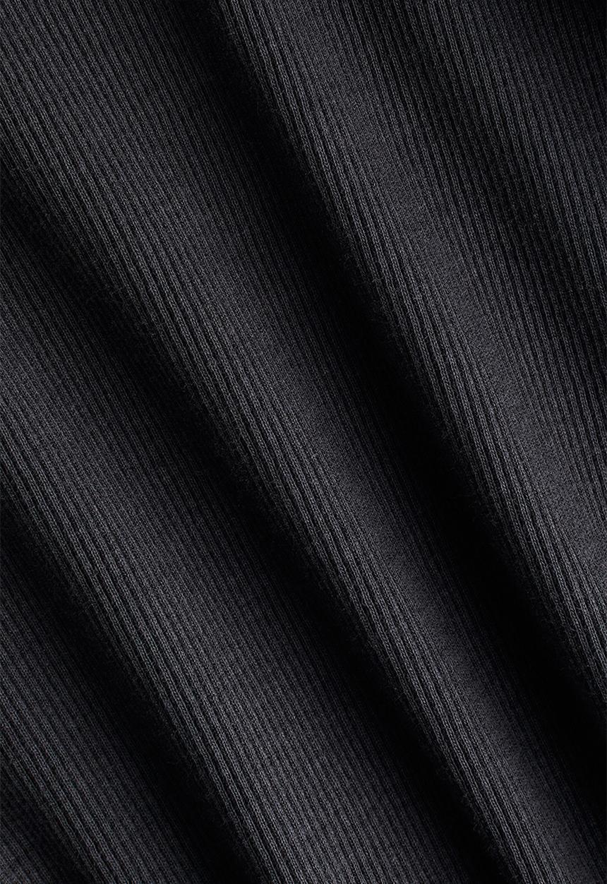 H&M - Frill-trimmed cotton top - dark grey