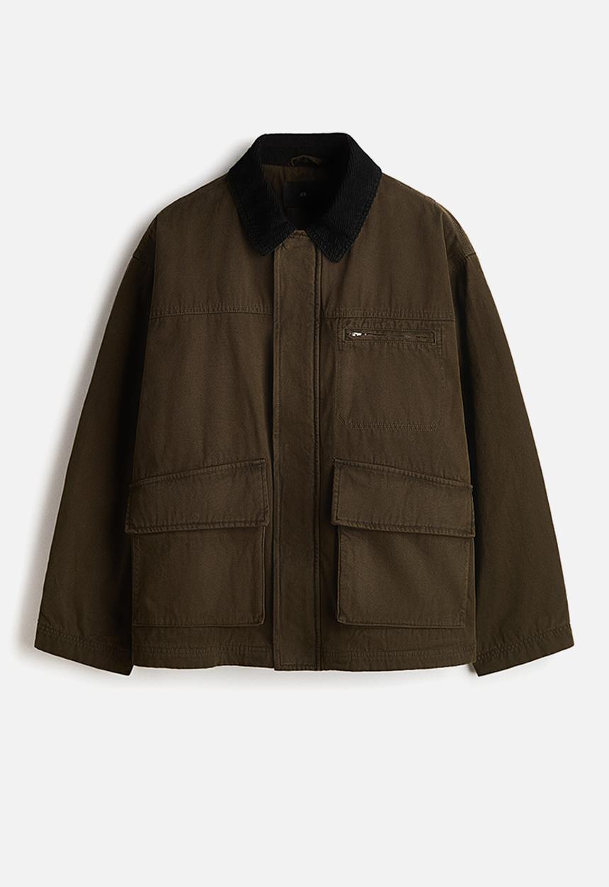 H&M - Workwear jacket - dark khaki green