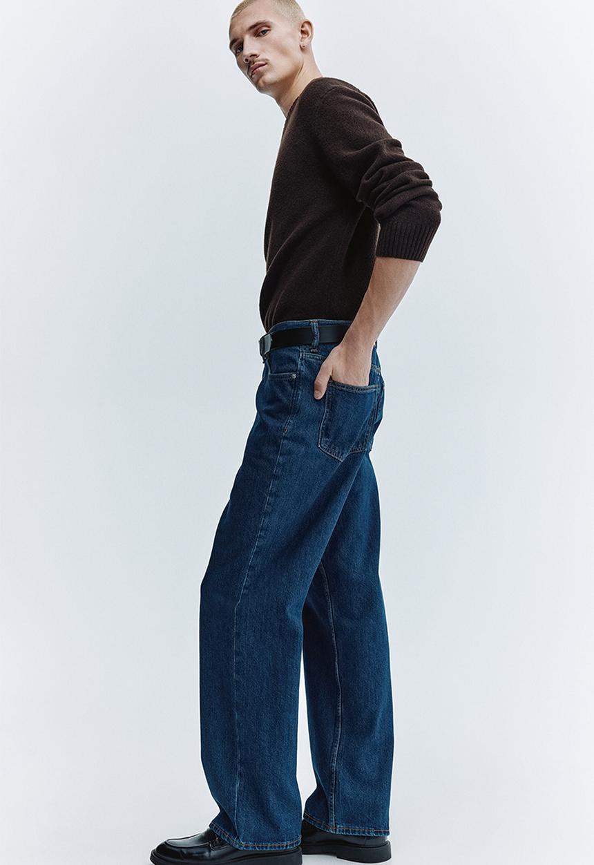 H&M - Relaxed jeans - dark denim blue