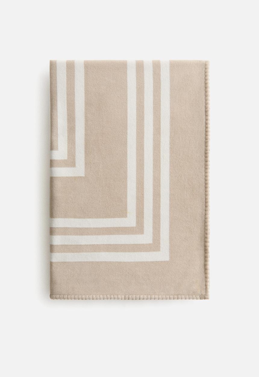 H&M - Patterned blanket - beige