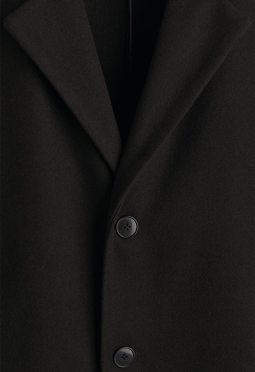 H&M - Single-breasted coat - black