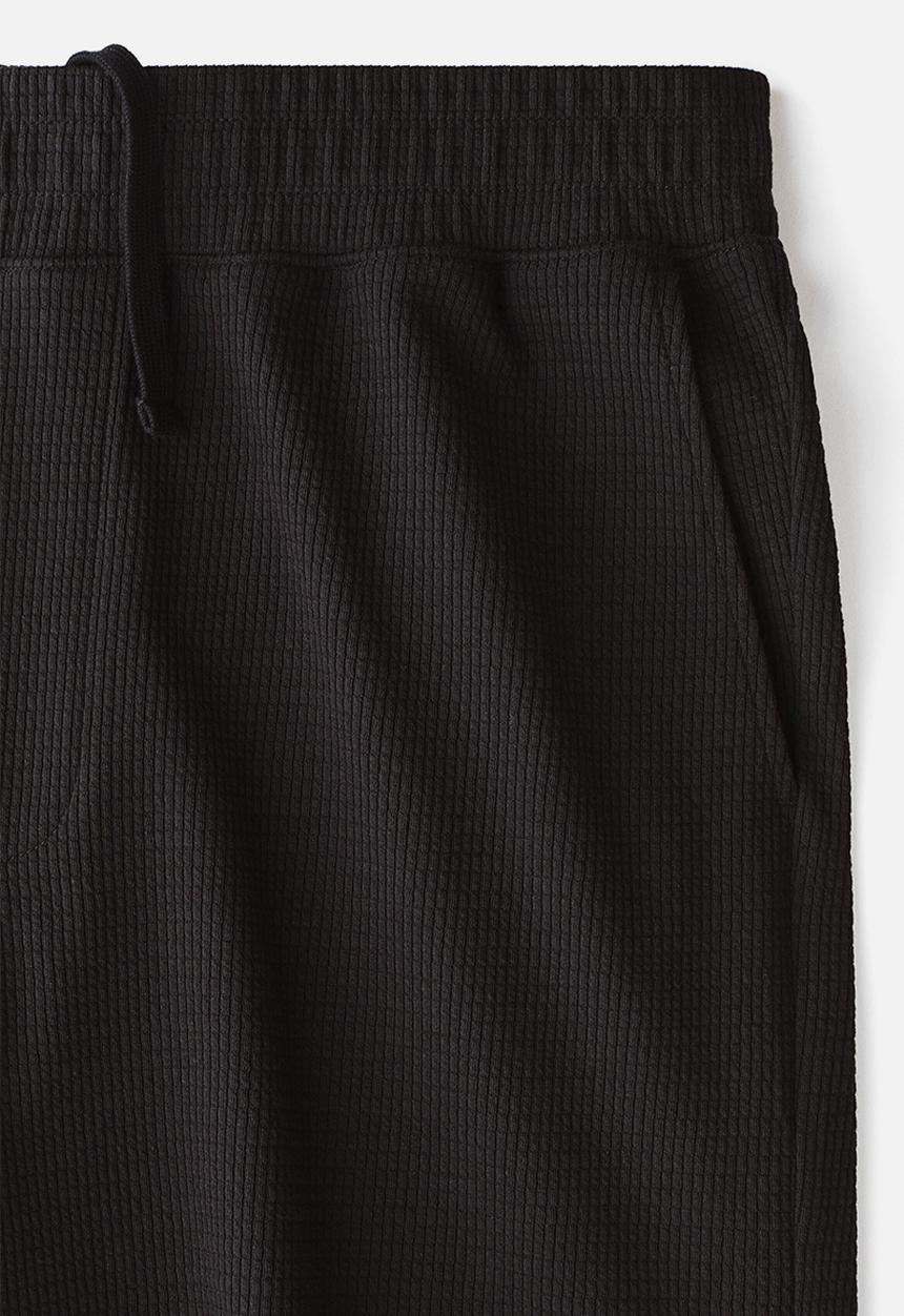 H&M - Textured jersey shorts - black