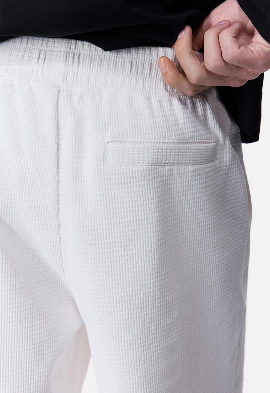 H&M - Textured jersey shorts - white
