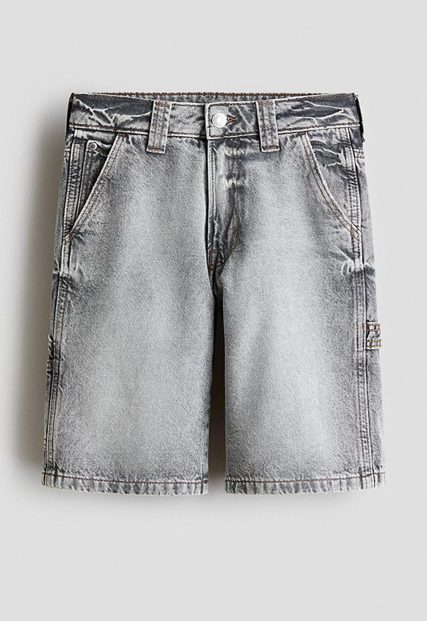 パンツ S garter denim shorts lightgray M Carpenter denim shorts - light denim grey - 1322070001