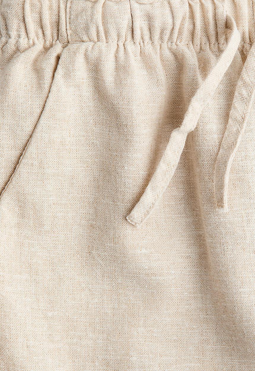 H&M - Linen-blend trousers - beige